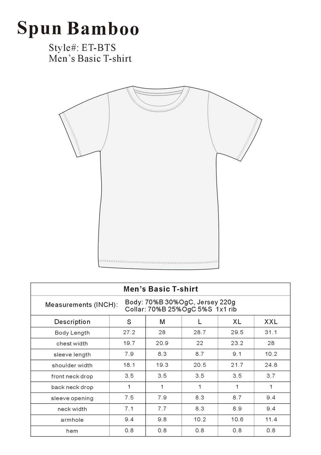 Men's Cotton Short Sleeve T-Shirt